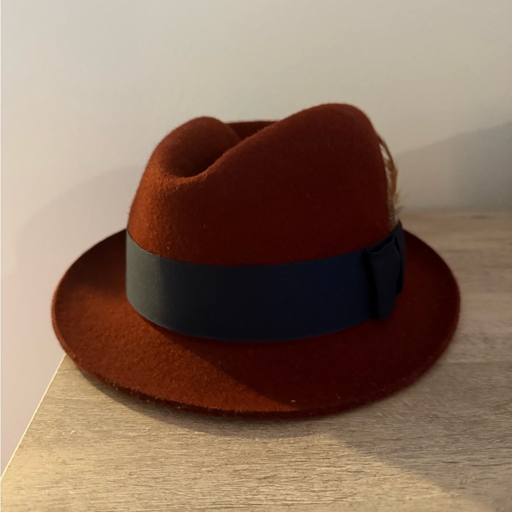 Stylish Brown Fedora with Black Band